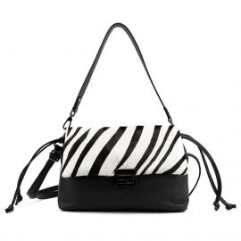 Купить Мягкое женское кроссбоди из натуральной кожи флотар и мех под зебру с затяжками Tavinchi CH-8585AW-Y, фото , характеристики, отзывы