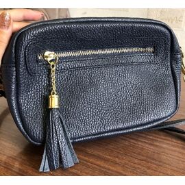 Придбати Женская маленькая темно-синяя сумочка с карманом на молнии Firenze Italy F-IT-9822GR, image , характеристики, відгуки
