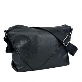 Купить Кожаная женская сумка через черное плечо UnaBorsetta NB2-3401A, фото , характеристики, отзывы