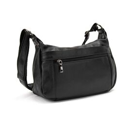 Придбати Женская черная сумка через плечо из натуральной кожи Riche NM20-W2024A, image , характеристики, відгуки