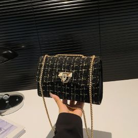 Придбати Твидовая сумка на цепочке с клапаном Lilly P2-1401-1A, image , характеристики, відгуки