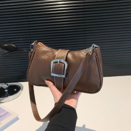 Придбати Удлиненная сумка через плечо из эко-кожи Lilly P2-8577-1DB, image , характеристики, відгуки