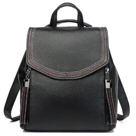 Купить - Женский кожаный рюкзак черного цвета F-A25F-FL-88805WA, фото , характеристики, отзывы