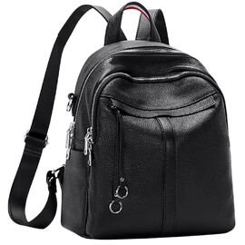 Придбати Женский кожаный черный рюкзак Olivia Leather F-FL-NWBP27-1138A, image , характеристики, відгуки