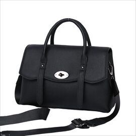 Придбати Классическая женская кожаная черная сумка Olivia Leather B24-W-8329A, image , характеристики, відгуки