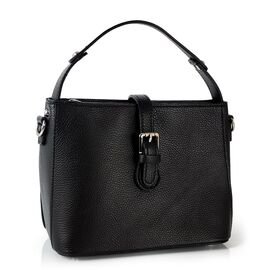 Придбати Женская черная кожаная сумка c ручкой для переноски Grays F-FL-BB-6123A, image , характеристики, відгуки
