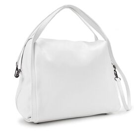 Придбати Удобная мягкая кожаная белая сумка Firenze Italy F-IT-1041W, image , характеристики, відгуки