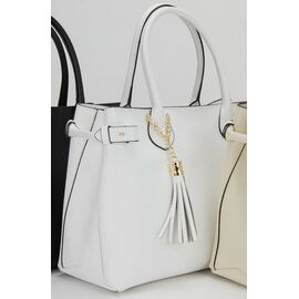 Придбати Классическая женская белая кожаная сумка Firenze Italy F-IT-7611W, image , характеристики, відгуки