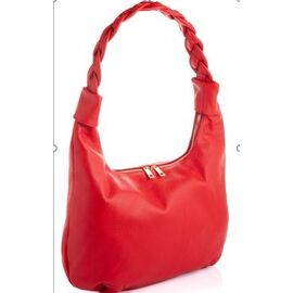 Придбати Женская красная сумка с плетеной ручкой Firenze Italy F-IT-7619R, image , характеристики, відгуки