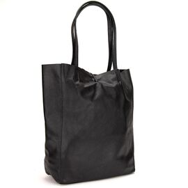 Придбати Женская кожаная сумка шоппер черная Firenze Italy F-IT-7622A, image , характеристики, відгуки