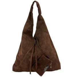 Купить Сумка-шоппер шоколадного цвета замшевая большая Firenze Italy F-IT-7625DB-D, фото , характеристики, отзывы