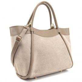 Купить Замшева жіноча сумка з шкіряною вставкою Firenze Italy F-IT-7668T, фото , характеристики, отзывы