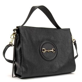 Придбати Женская кожаная мягкая черная сумка Firenze Italy F-IT-9869A, image , характеристики, відгуки