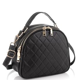 Придбати Шкіряна чорна жіноча сумка Riche NM20-W323A, image , характеристики, відгуки