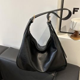 Купить Шоппер большой из эко-кожи черный Lilly P4-6495A, фото , характеристики, отзывы