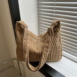 Придбати Вельветовая женская сумка бежевая Lilly P4-8298B, image , характеристики, відгуки