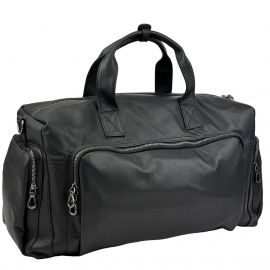 Купить Дорожная сумка кожанная черная Tiding Bag 2081A, фото , характеристики, отзывы