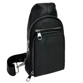 Купить Мужской кожаный черный слинг Tiding Bag A25F-250117A, фото , характеристики, отзывы