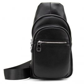 Купить Кожаный черный слинг через плечо Tiding Bag A25F-250123A, фото , характеристики, отзывы