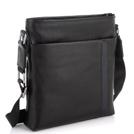 Купить Мужская кожаная сумка через плечо черная Tiding Bag A25F-9913-3A, фото , характеристики, отзывы