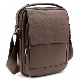 Придбати Мессенджер кожаный с ручкой Tiding Bag A25F-FL-9747C, image , характеристики, відгуки