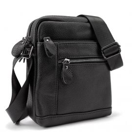 Придбати Кожаный небольшой мессенджер на два отделения Tiding Bag M56-2007A, image , характеристики, відгуки