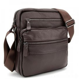 Придбати Мужская кожаная сумка через плечо Tiding Bag M56-9981C, image , характеристики, відгуки