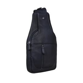 Купити Мужской кожаный черный слинг на плечо Tavinchi R-6101A, image , характеристики, відгуки