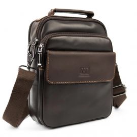 Придбати Кожаная мужская барсетка с ручкой коричневая Ruff Ryder RR-10097C, image , характеристики, відгуки