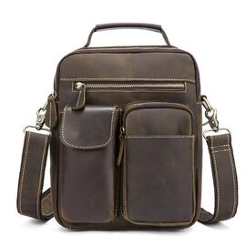 Купить Мужская сумка-барсетка кожаная с ручкой и съемным ремнем Tiding Bag t1171, фото , характеристики, отзывы