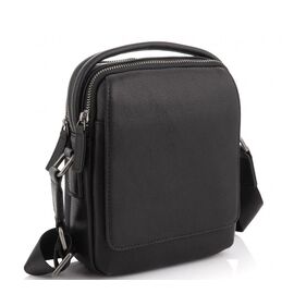 Придбати Шкіряна сумка через плече в чорному кольорі Tavinchi TV-009A, image , характеристики, відгуки