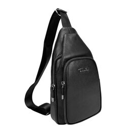 Купить - Мужской кожаный черный слинг на плечо Tavinchi TV-SM8-681A-1, фото , характеристики, отзывы