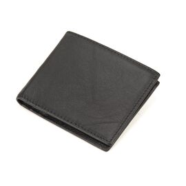 Придбати Мужское маленькое портмоне кожаное черное Tiding Bag M39-609-21A, image , характеристики, відгуки
