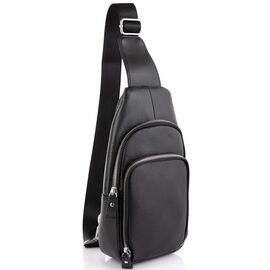 Придбати Кожаный черный слинг через плечо Tiding Bag A25F-5058A, image , характеристики, відгуки