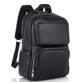 Купить Мужской кожаный рюкзак для ноутбука черный Tiding Bag B3-154A, фото , характеристики, отзывы