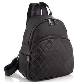 Придбати Жіночий шкіряний чорний рюкзак Riche NM20-W322A, image , характеристики, відгуки