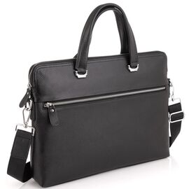 Придбати Сумка для ноутбука черная кожаная Tiding Bag A25F-9157-1A, image , характеристики, відгуки