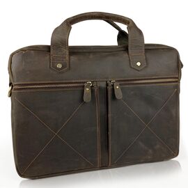 Придбати - Вінтажна сумка для ноутбука коричнева Tiding Bag D4-012R, image , характеристики, відгуки