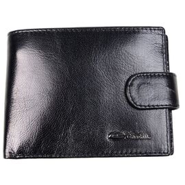 Купить Чоловіче портмоне, гаманець із натуральної шкіри Giorgio Ferretti чорний, фото , характеристики, отзывы
