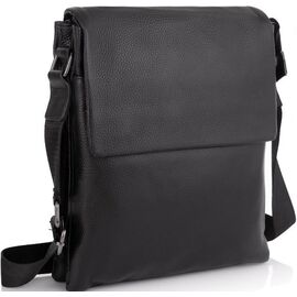 Купить Кожаный мужской мессенджер Tiding Bag  черный, фото , характеристики, отзывы
