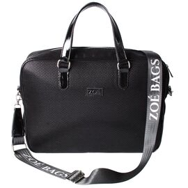 Купить - Женская деловая сумка-портфель из эко кожи Jurom Zoe Bags черная, фото , характеристики, отзывы