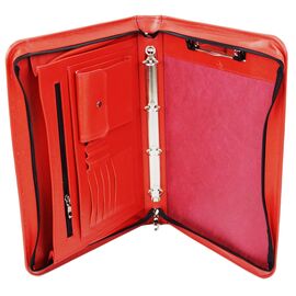 Купить Женская кожаная деловая папка Portfolio Port1001SB красная, фото , характеристики, отзывы