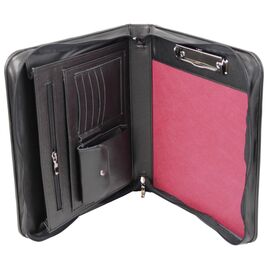 Придбати Чоловіча портфель-папка з еко шкіри Portfolio чорна, image , характеристики, відгуки