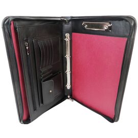 Купить Большая папка-портфель из эко кожи Portfolio черная, фото , характеристики, отзывы