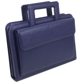 Купить - Портфель-папка из эко кожи Portfolio Portak-15 синяя, фото , характеристики, отзывы