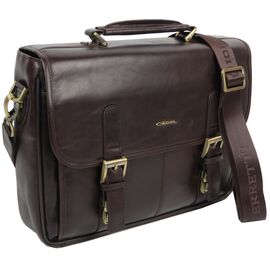 Придбати - Элегантный мужской кожаный портфель Giorgio Ferretti коричневый, image , характеристики, відгуки