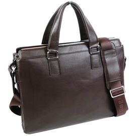 Придбати Чоловіча сумка, портфель із натуральної шкіри Dor. Flinger коричнева, image , характеристики, відгуки