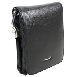Придбати Качественная мужская кожаная сумка, планшетка на плечо Barkli черная, image , характеристики, відгуки