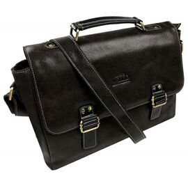 Придбати Мужская сумка, портфель из натуральной кожи Always Wild B1DBrown темно-коричневая, image , характеристики, відгуки