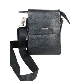 Придбати - Небольшая мужская кожаная сумка через плечо Giorgio Ferretti B8766-9 черная, image , характеристики, відгуки